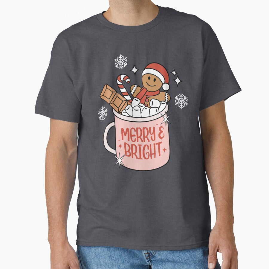 Merry & Bright Hot Cocoa Mug by kjanedesigns
