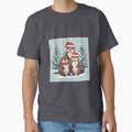 Christmas Otter Family by Confettics