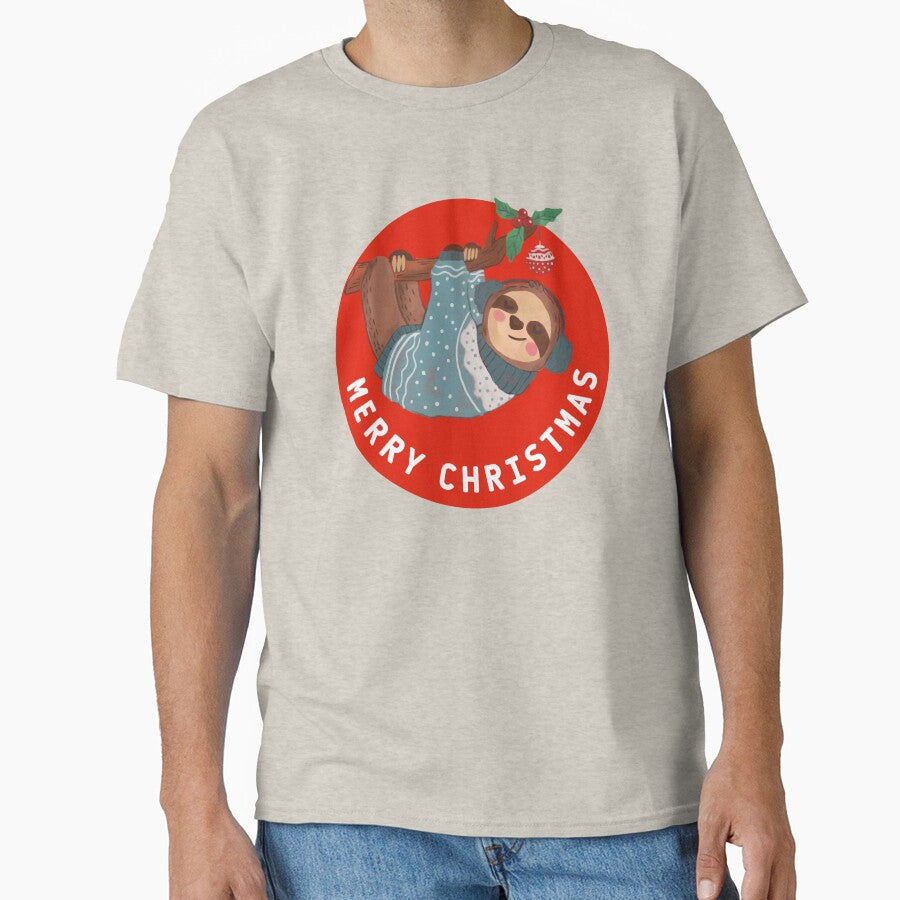 Sloth wishing merry Christmas by RIXXI HEY CO.