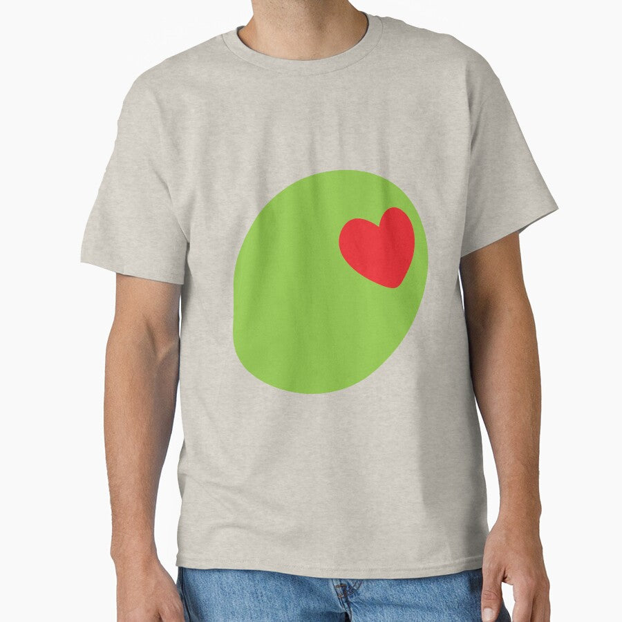 Dirty Martini Olives Hearts Red Green Pattern by Dazzline Designs