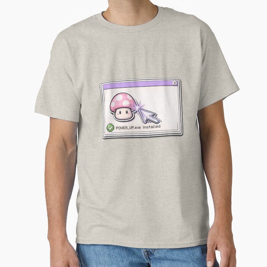 Y2K Chrome Cursor Cute Mushroom  | Retro Computer Kawaii Power-Up Design by Loading Crush