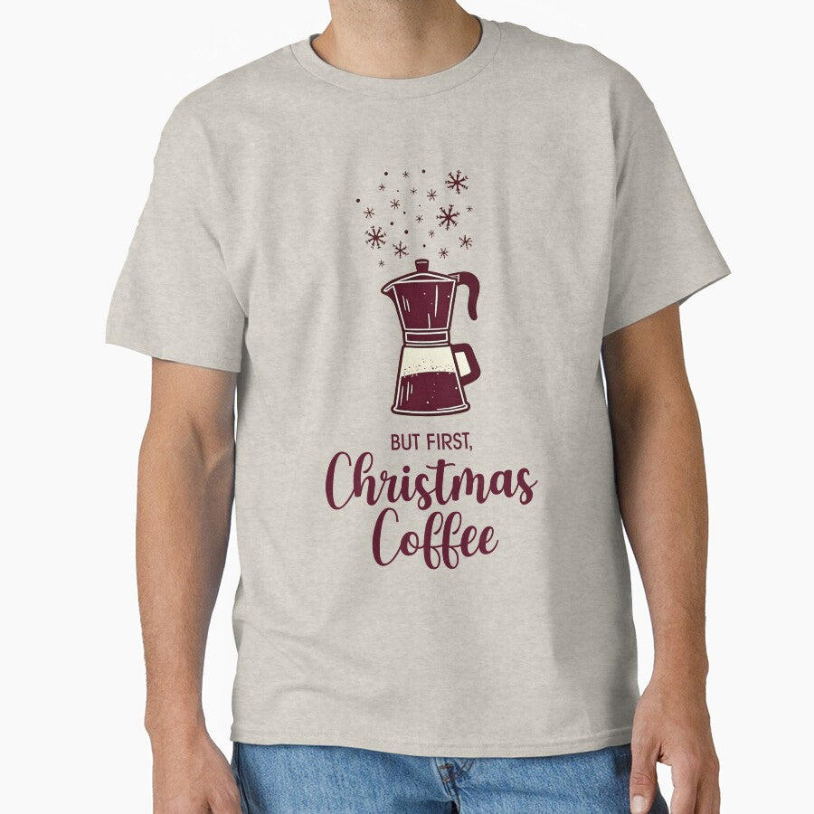 But First Christmas Coffee - Festive Moka Pot Winter Design by BNCH44