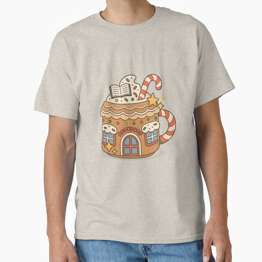Cute Bookshop Mug Christmas by BookishEve