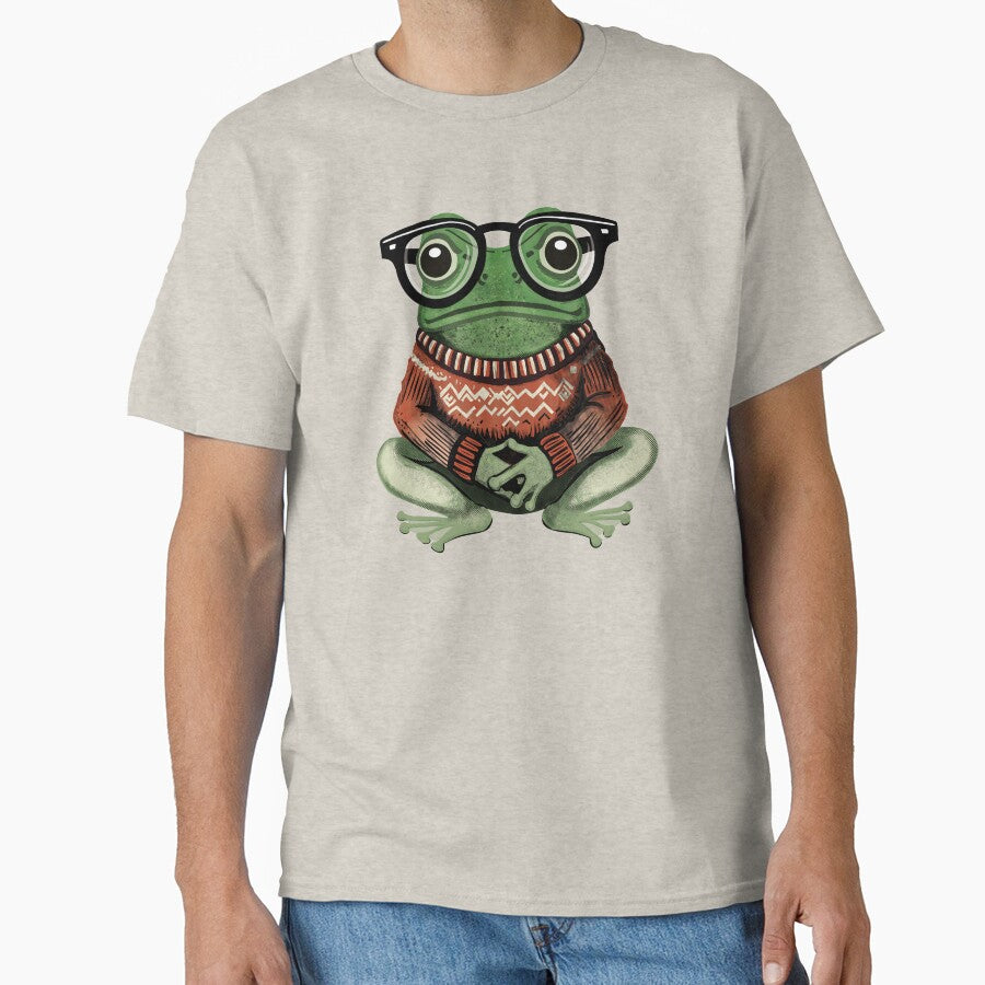 Cosy frog:The vintage scholar Frog by krisevansart