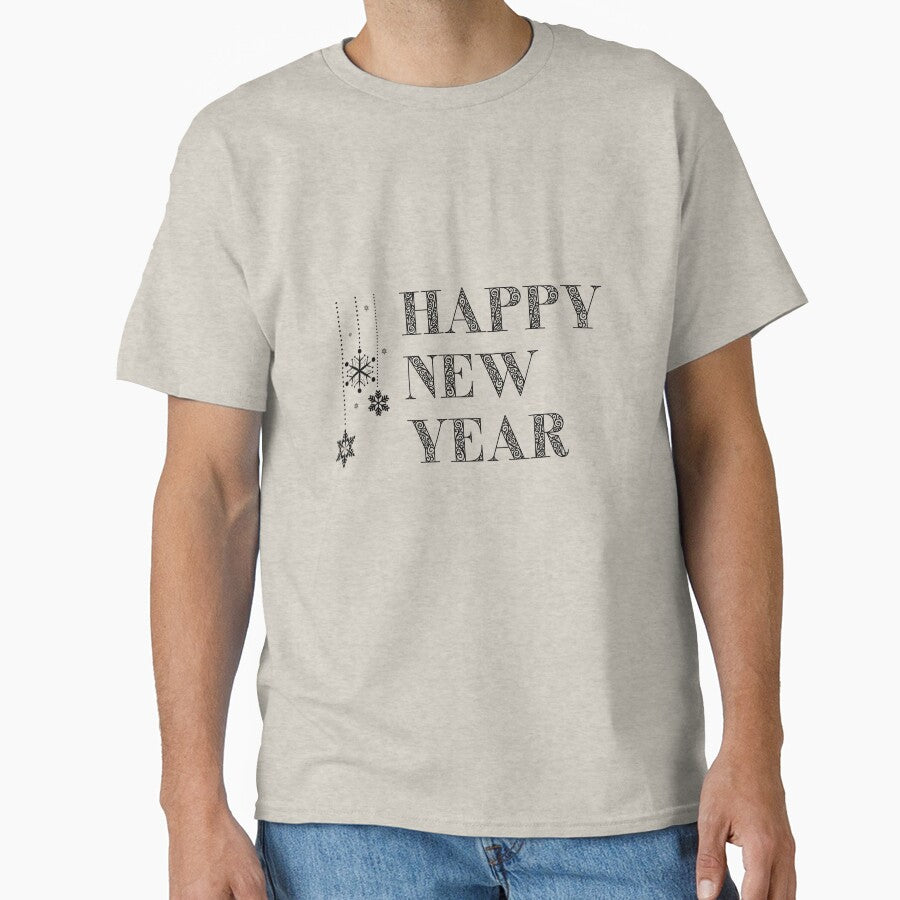Happy New Year Decorations Black by trendingatees