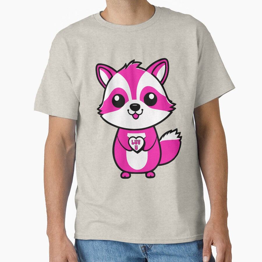 Raccoon holding heart by DT creations