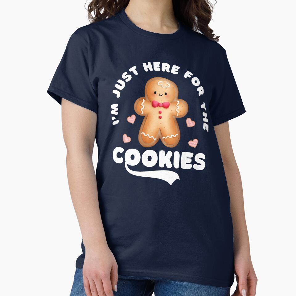 I'm Just Here For The Cookies Funny Christmas Gingerbread by belladesign7