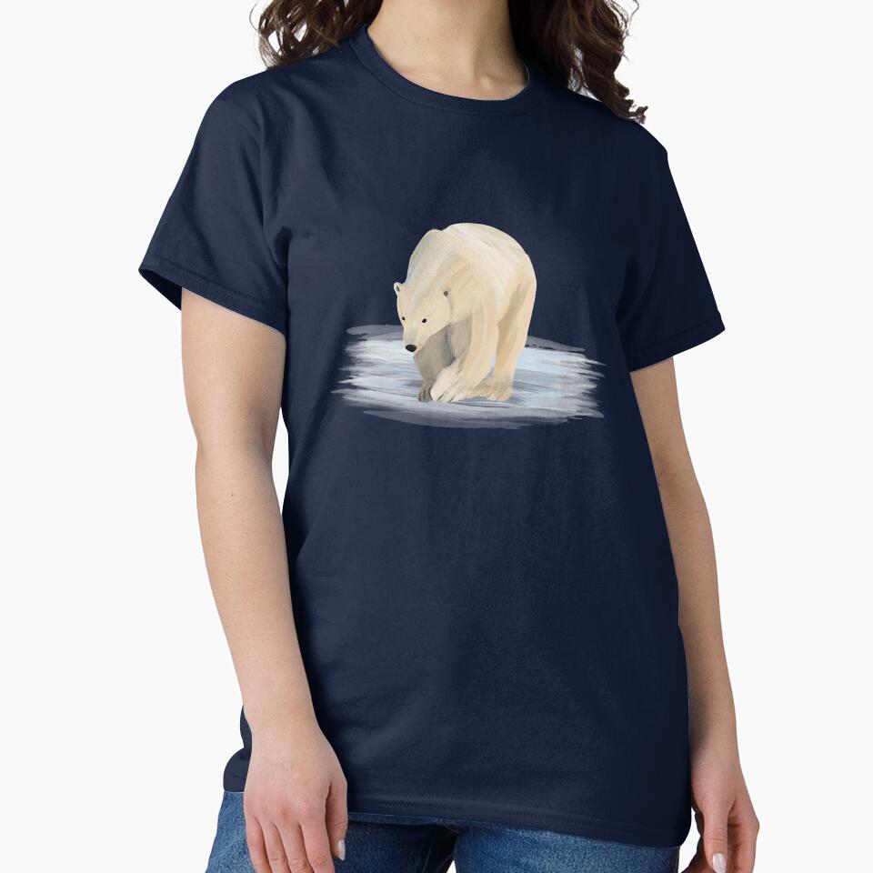 Save the Polar Bears - abstract watercolor illustration - Caroline Laursen Original by Caroline Laursen
