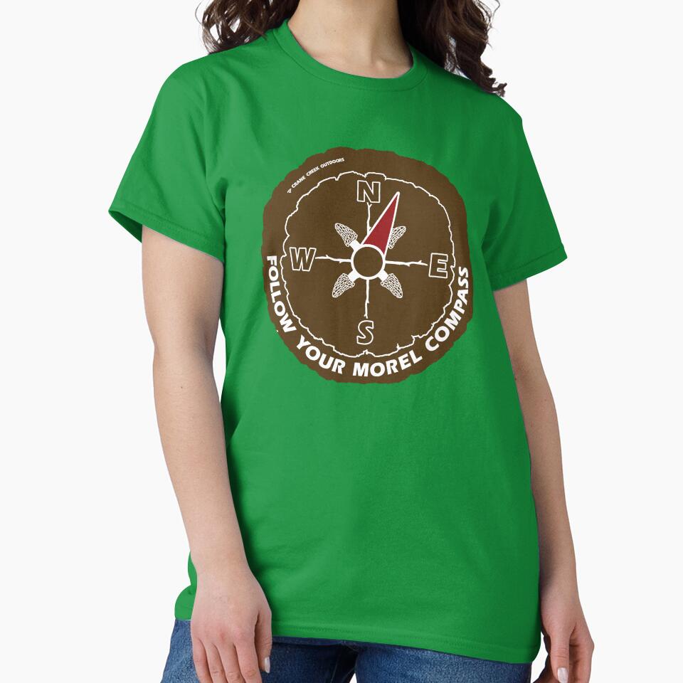 Morel Compass, Brown and White by CraneCreek