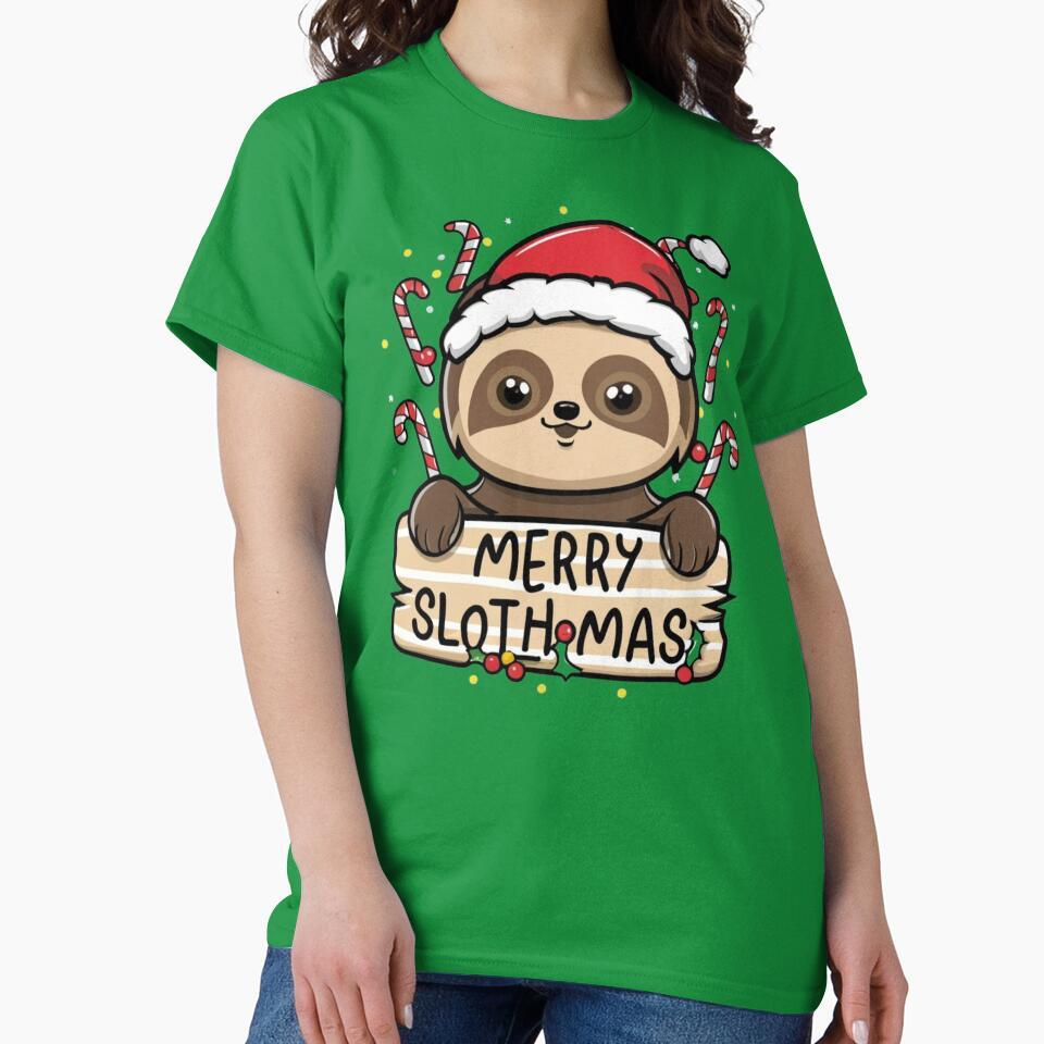 Merry Slothmas for Sloth Lovers for Christmas by Laugh-Lines