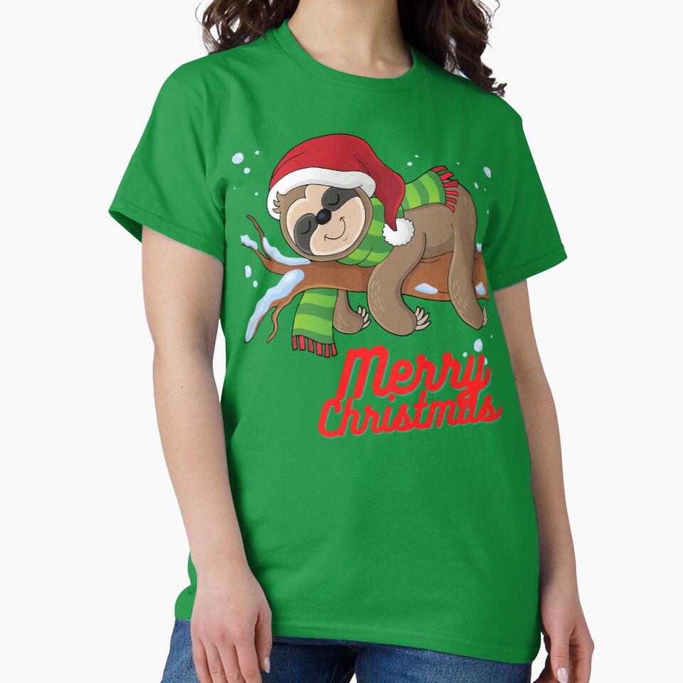 Christmas Sloth by BitsndPieces