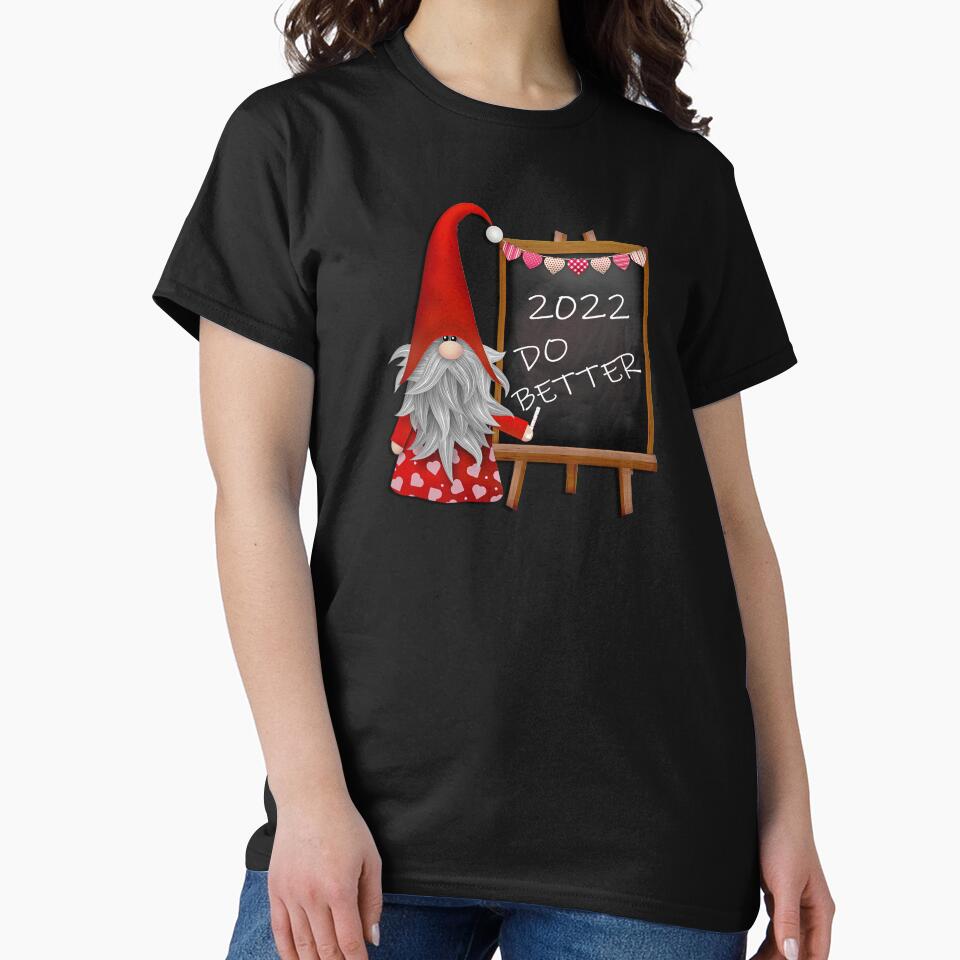 New Year Resolution Do Better Teacher Gnome Happy New Years by Cute & Sassy Custom Gifting Boutiques
