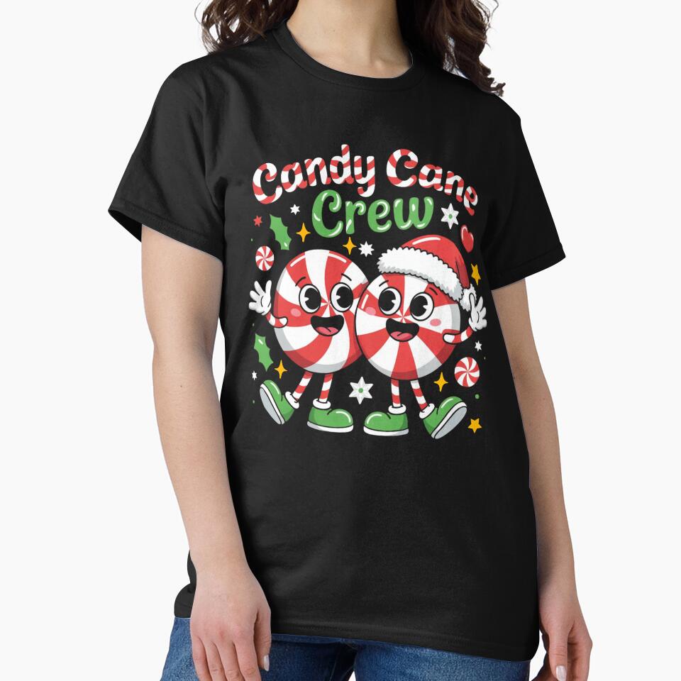 Copie de Christmas Cute Candy Cane Crew Xmas Holiday Kid Girl by ZACK ART