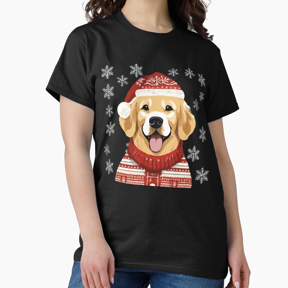 Golden Retriever Christmas – Festive Dog Lover Gift by Golden-Heaven