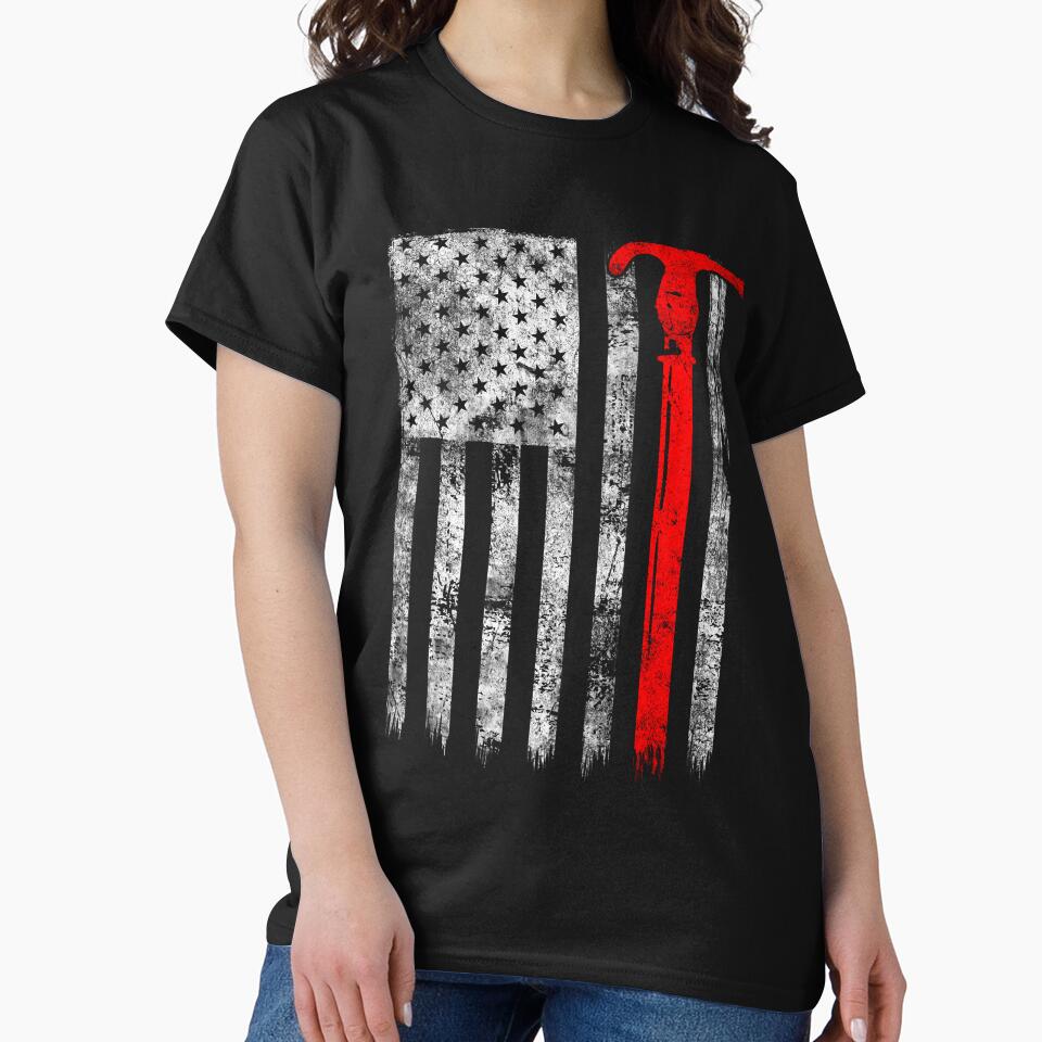 Silhouette Telescopic Hot Stick American Flag Lineman by jonawillian