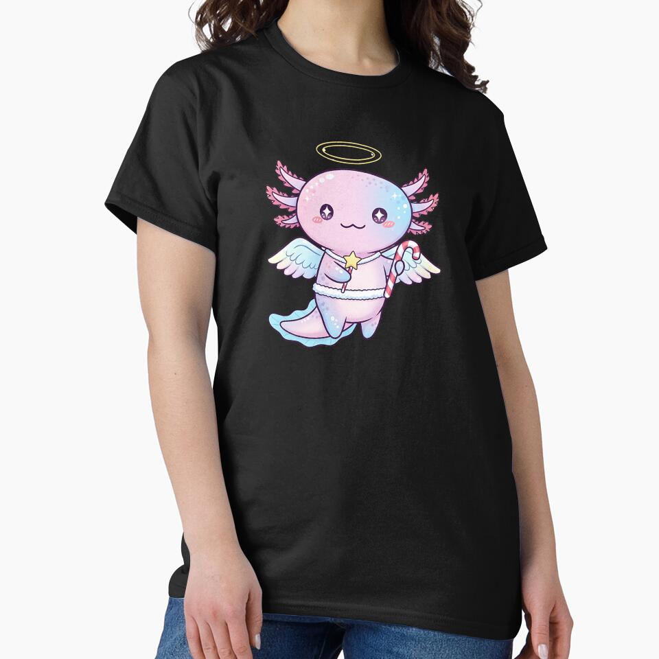 Cute Pastel Axolotl Christmas Angel by Itsheartshop