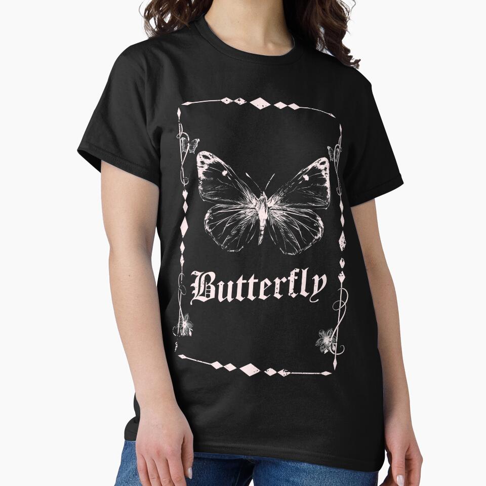 Butterfly Grunge Fairycore Aesthetic Goth Fairy Grunge by Vasyl  Chernovol
