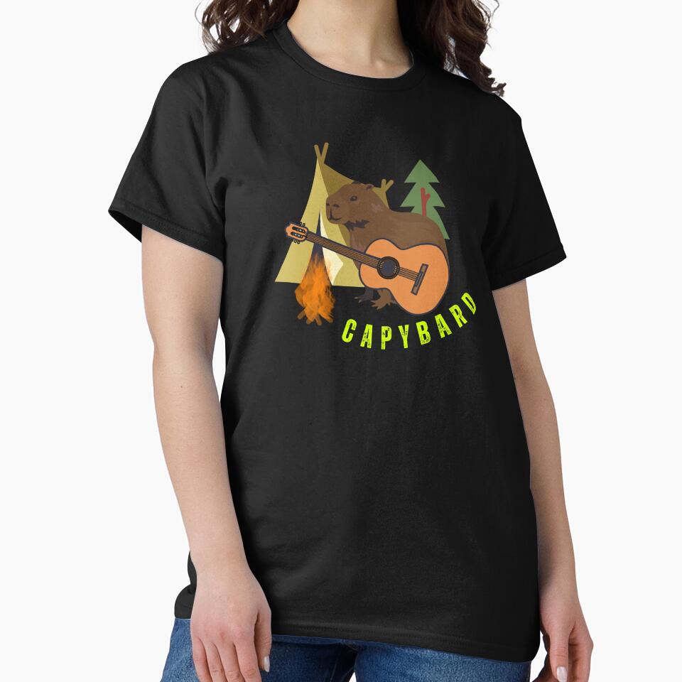 Capybara Capybard. Capybara bard.Stickers, gifts. by Rowbic