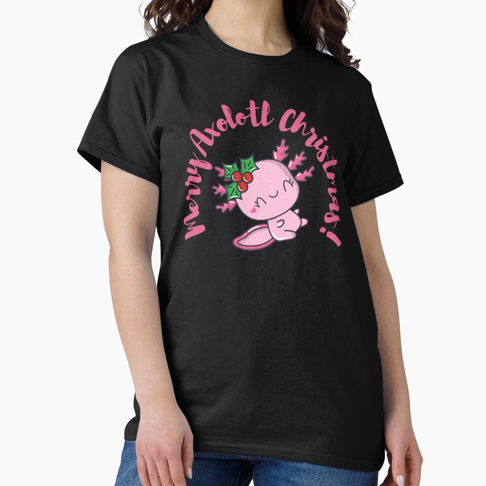 Cute Axolotl Christmas by MimsTees