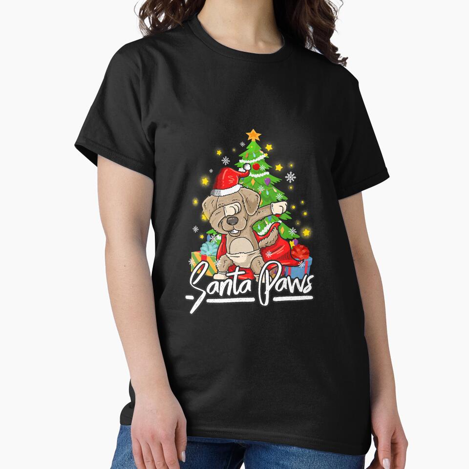 Santa Paws Christmas Dog Pajamas Dog by frank3826