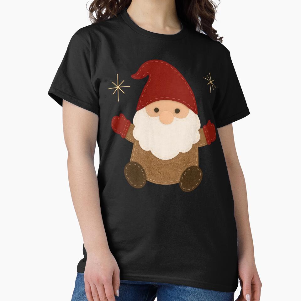 Cute Christmas Gnome with Red Hat and Mittens | Festive Holiday Illustration by svarupa