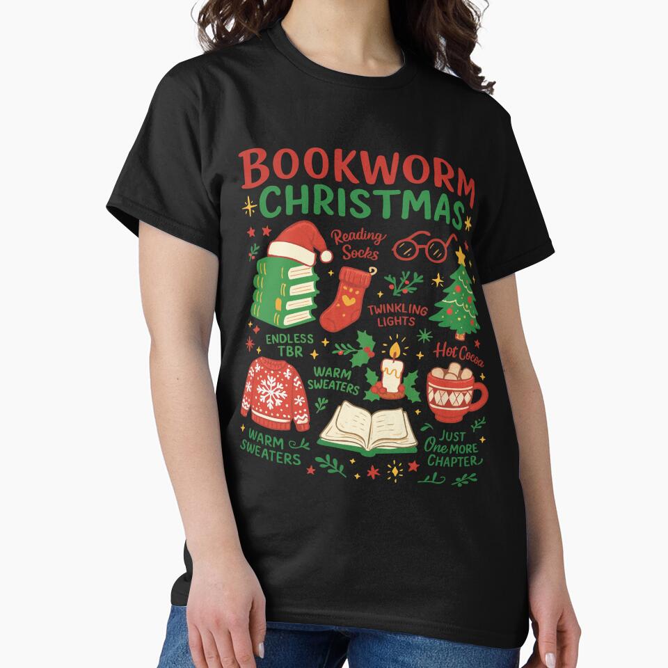 Bookworm Christmas -  Vintage Book Club Cozy Reading by BrianOMinard