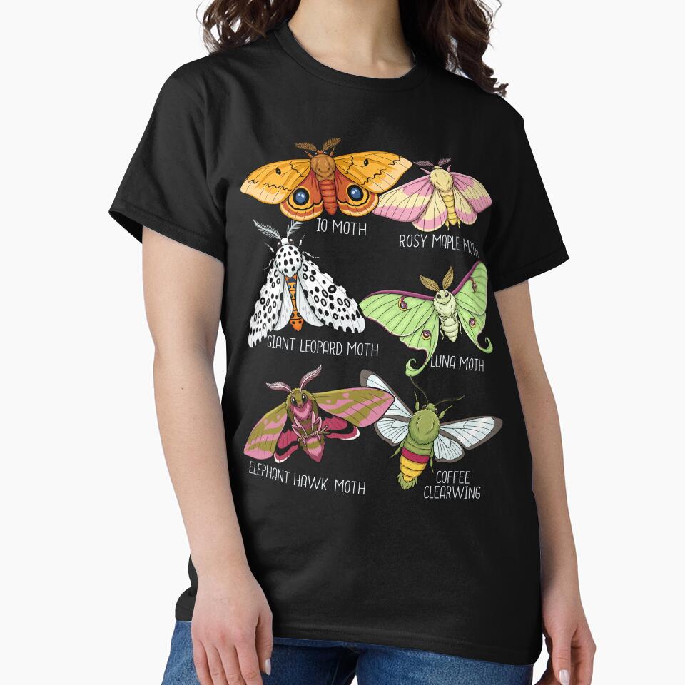 Moth Species Insects Lover Men Moths by DSWShirts