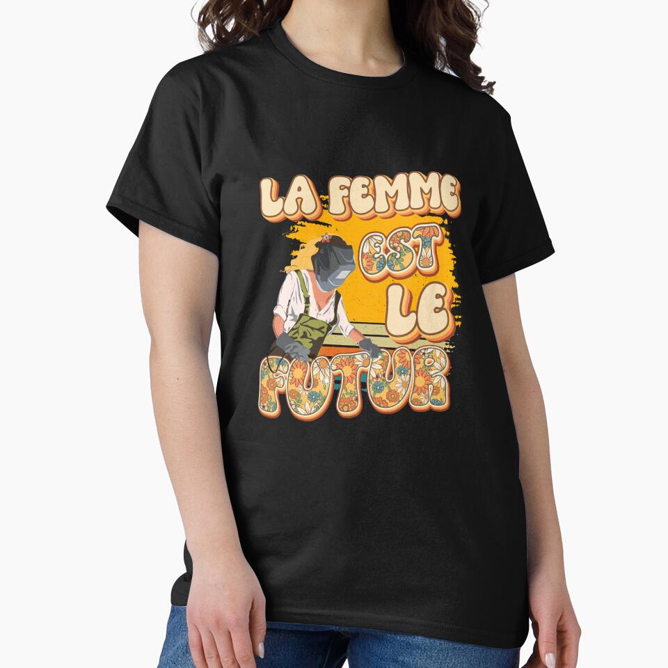 La femme est le futur Welder woman quote by HomeCoquette