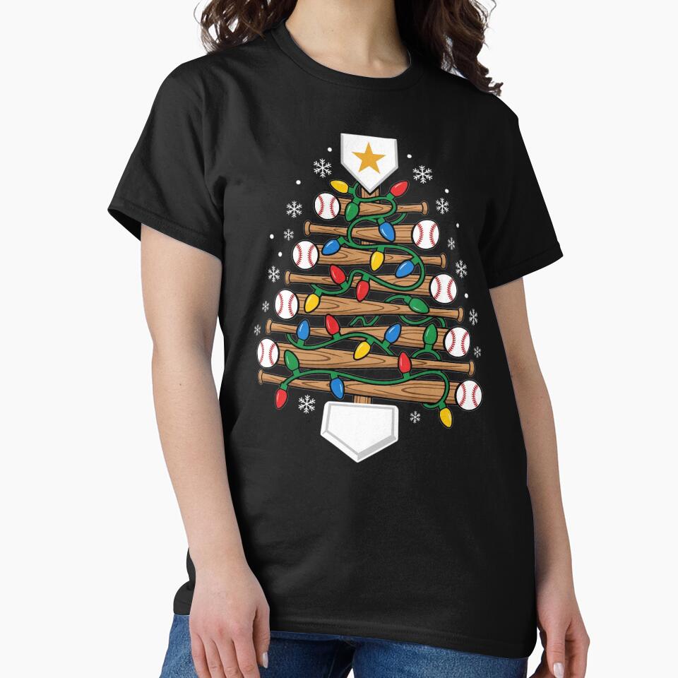 Baseball Christmas Tree Light Xmas Baseball Boys Kids by clothesy7