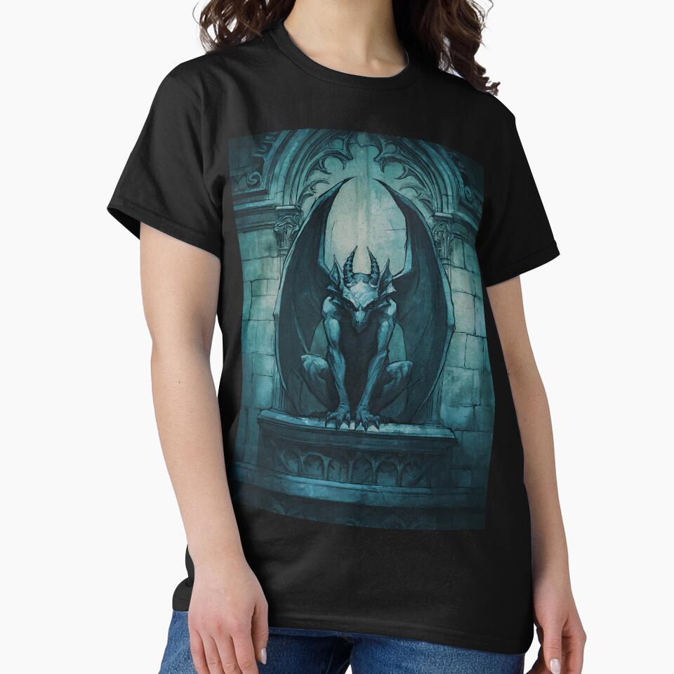 Vintage Dark Academia Gargoyle by bapupa