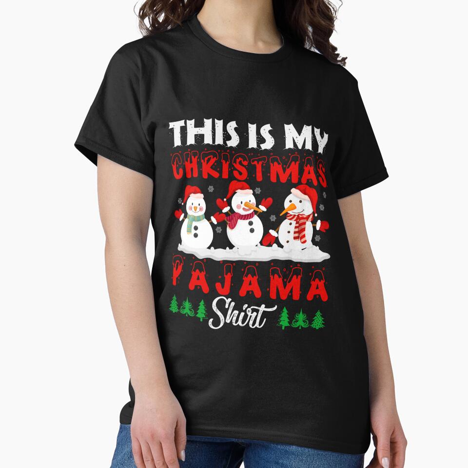 This Is My Christmas Pajama Shirt by binly123