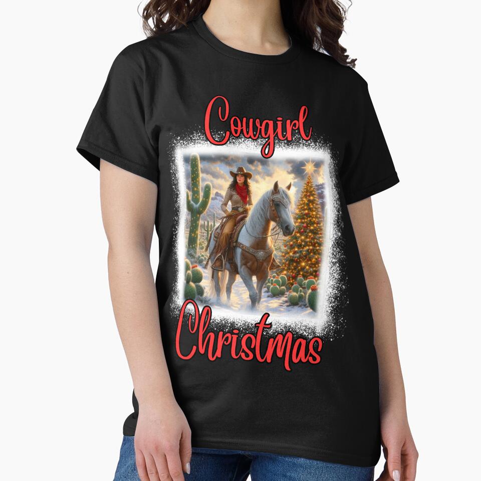 Desert Christmas Scene Cowgirl Christmas by AlienOccupation