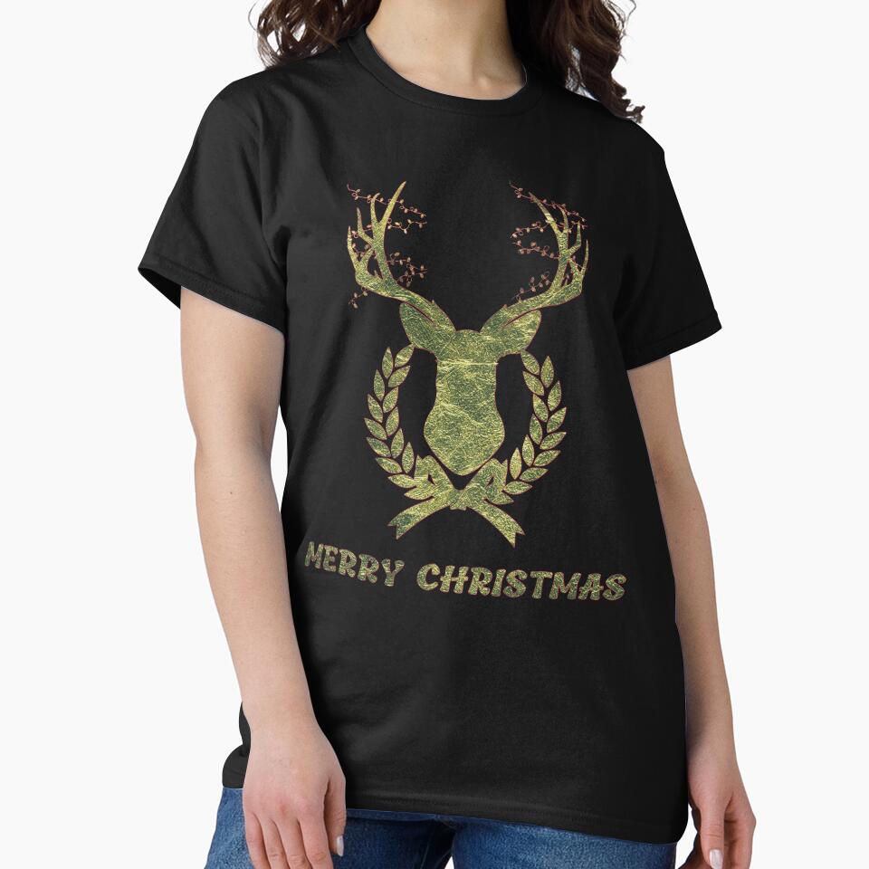 Amazing Merry Christmas Reindeer Retro by marvacousins246