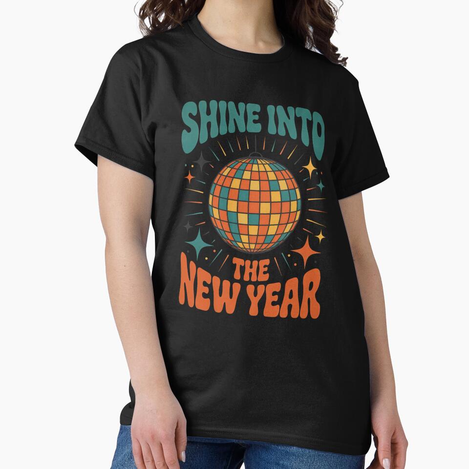 Shine Into the New Year – Retro Disco Ball New Year Design by EM&Maker