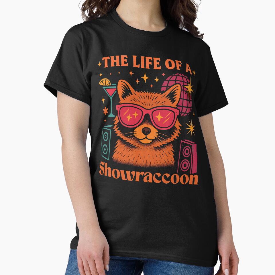 The Life of a Showraccoon Cute Party Girl Sunglasses y2k by love3617