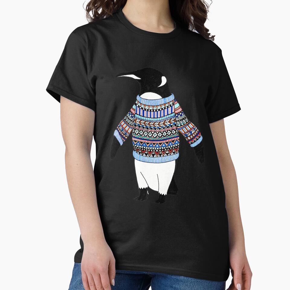Penguin Cozy Sweater Illustration by tirwyeaeo45