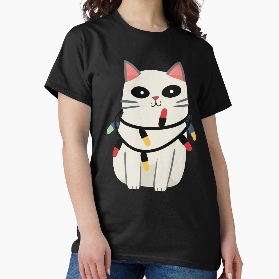 Merry Catmas,  Cute Christmas Cat, cat lovers delight by ArtHideaway