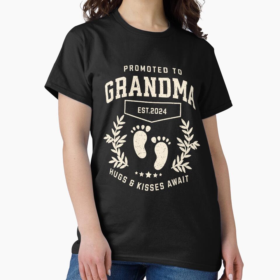 Promoted To Grandma 2024 Soon To Be by onthemovedesign