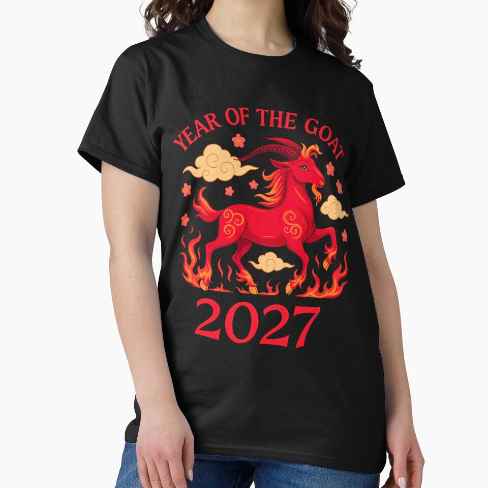 Year Of The Goat 2027: Chinese Zodiac Lunar New Year Art by elynne9