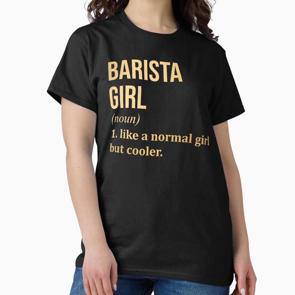 Barista Girl Definition Barista in Gold by XCIV