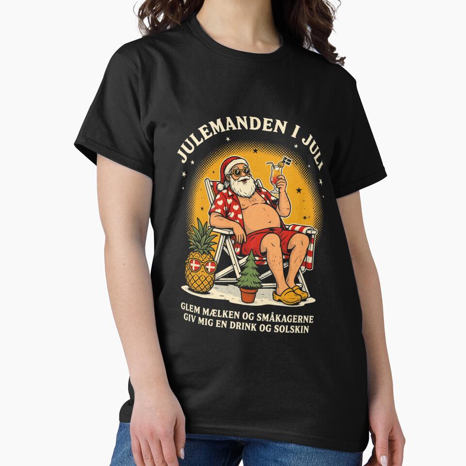 Jul I Juli – Danish Christmas Nisse Julemanden Funny Summer Shirt Denmark Christmas Gift V7 by DarylWelsh2024