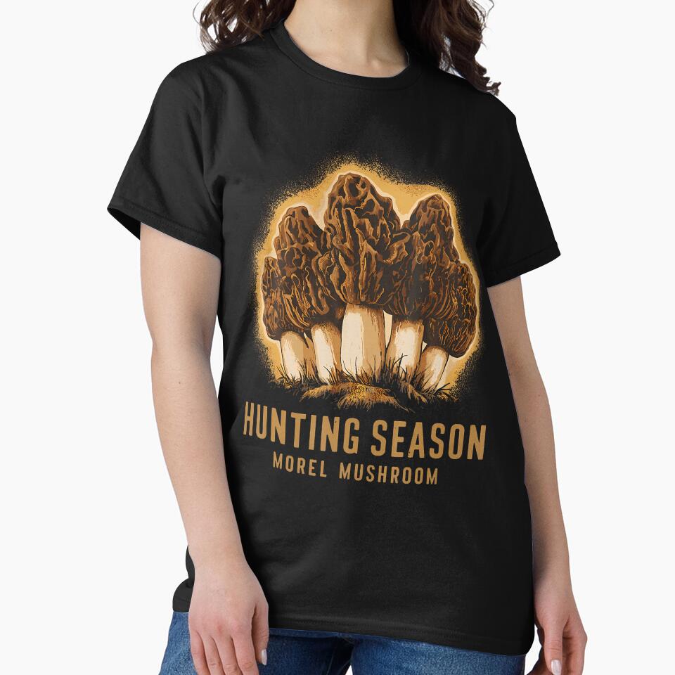 Hunting Season Funny Morel Mushroom Foraging by MargieLauren