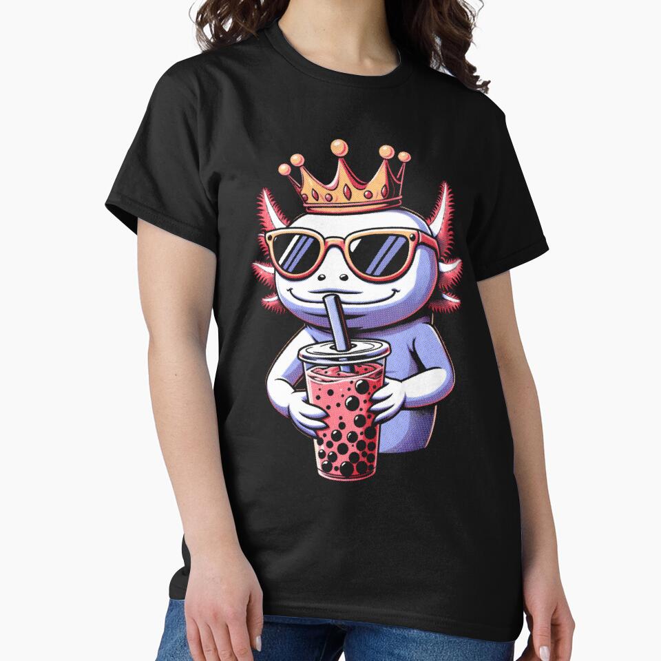 Axolotl Bubble Boba Tea Anime Cute Kawaii King Axolotl by MTRBSK11