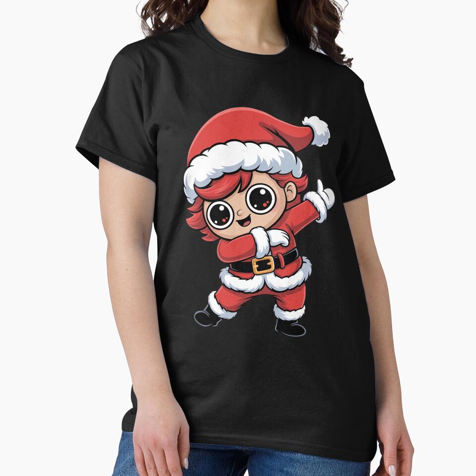 Dabbing Axolotl Santa Claus Christmas by khorbiasieno
