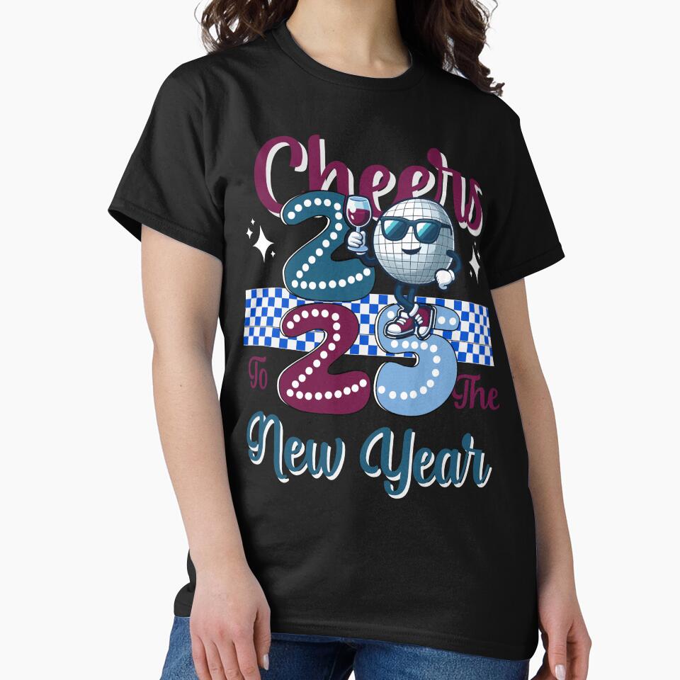 Retro Cheers To The New Year 2025 by AlienOccupation