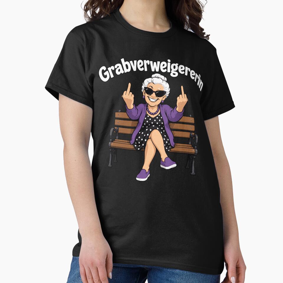 Grave refuser, cheeky grandma, pensioner, humor by Loona97