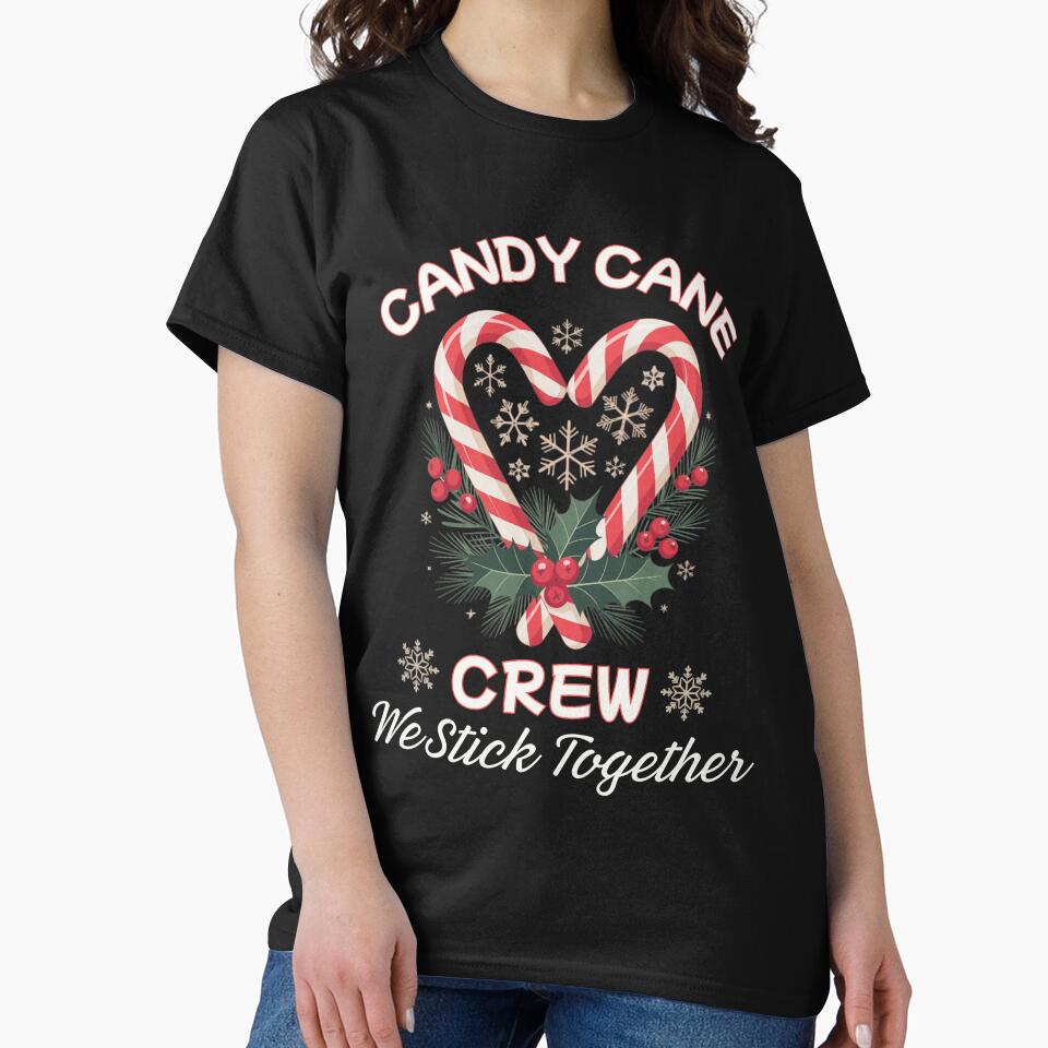 Candy Cane Crew We Stick Together Christmas Xmas Family Matching by ZACK ART