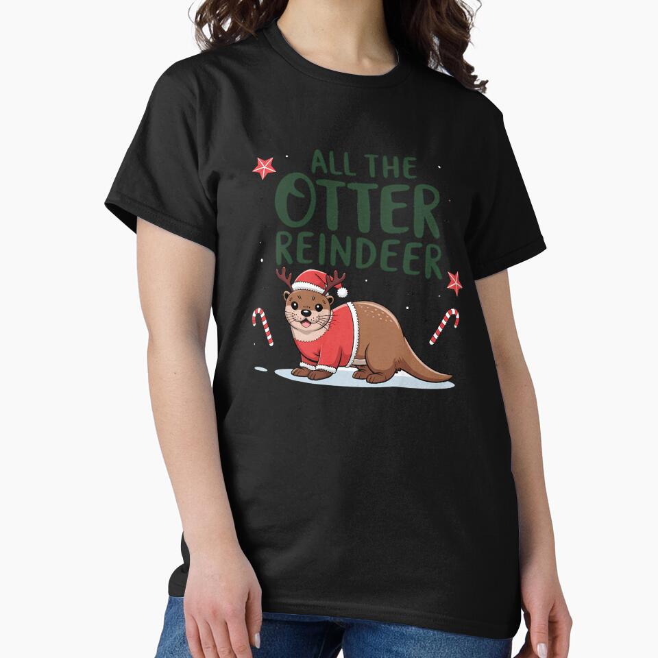 Christmas otter Merry christmas by MaggiLars
