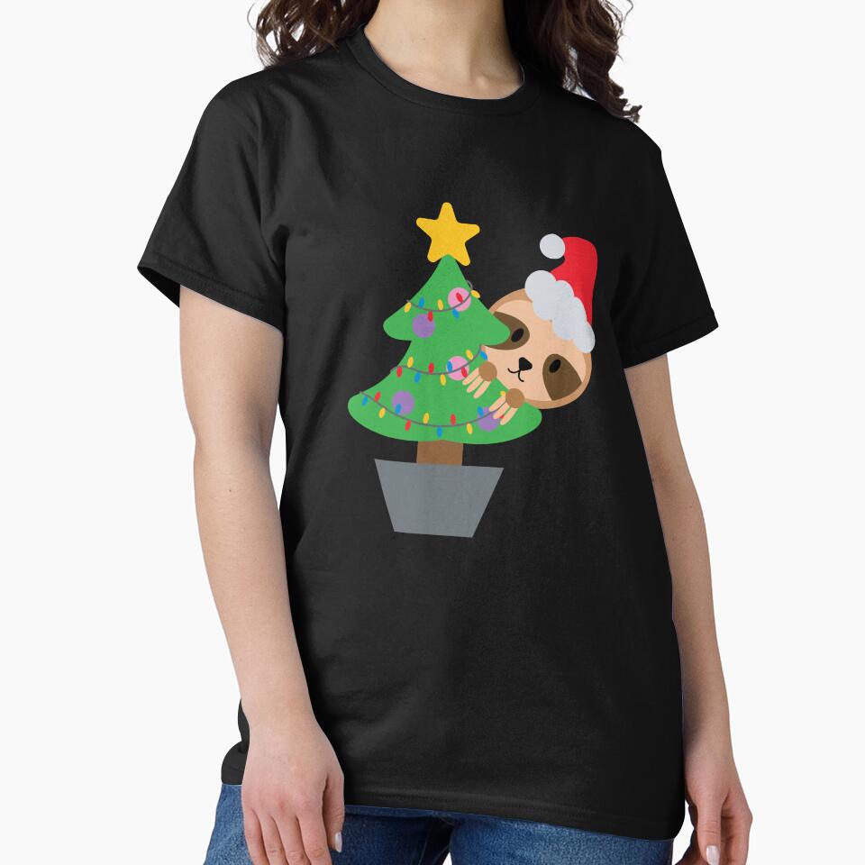 Christmas Sloth Kawaii by Peter Stawicki