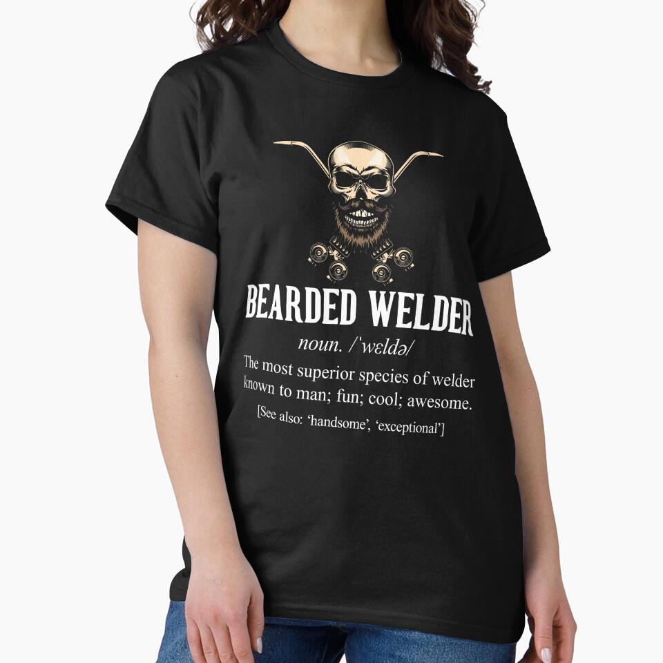 Bearded Welder Definition Tshirt by SunsetGloww